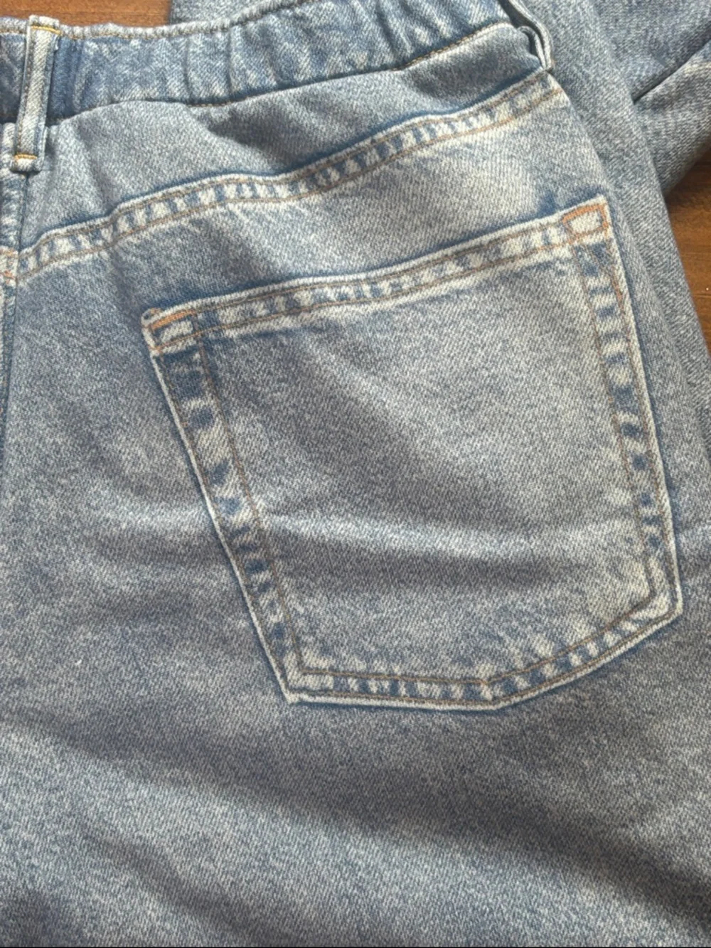 π GAP Light Blue Wide-Leg Jean Sweatpants - Picture 9 of 10